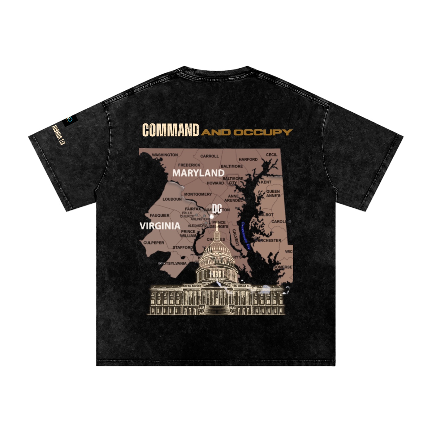 Snow Washed Oversized Cotton T-Shirt - Image 2