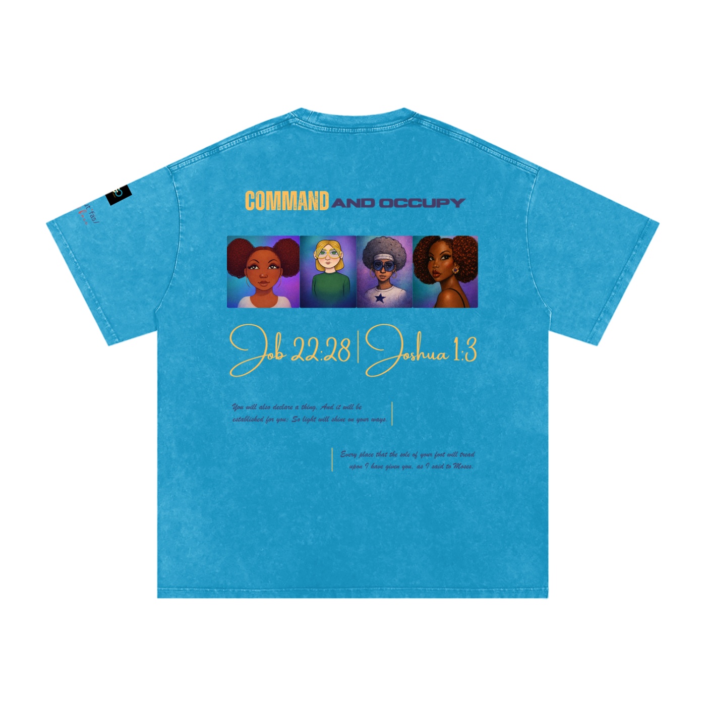 Snow Washed Oversized Cotton T-Shirt - Image 2